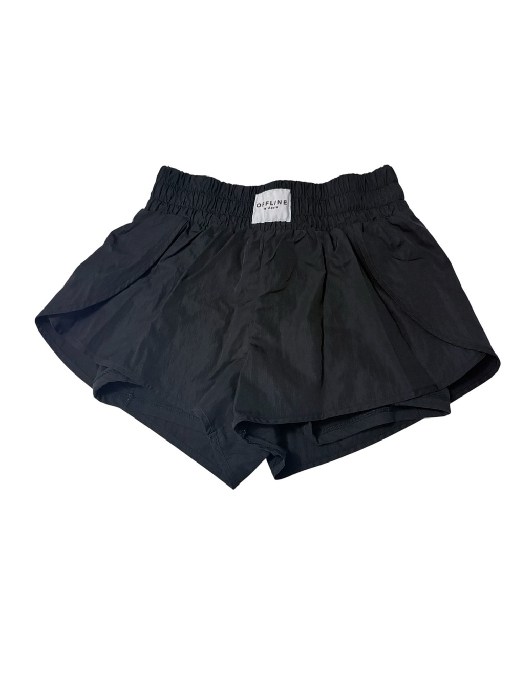 OFFLINE by Aerie Black Athletic Skort High Waist Shorts - The Hugger Sz M Lined